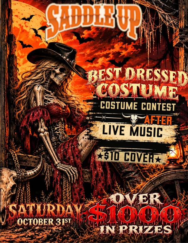 Saddleup Halloween Party October 31st